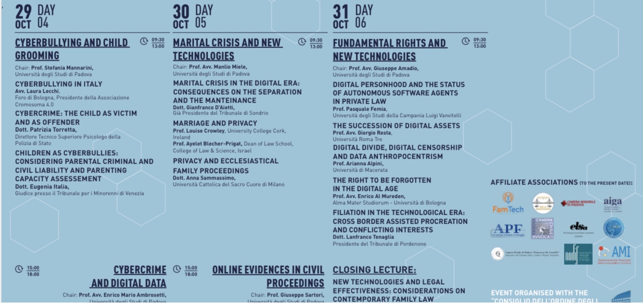 UCC School of Law's Dr Louise Crowley speaks at University of Padova's Family Law and Technology Winter School