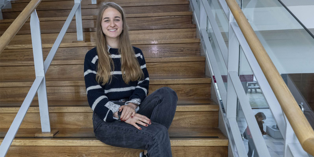 Photo: Mélanie Depret, a PhD student in the Departments of Anatomy & Neuroscience and Pharmacology & Therapeutics and APC Microbiome Ireland.